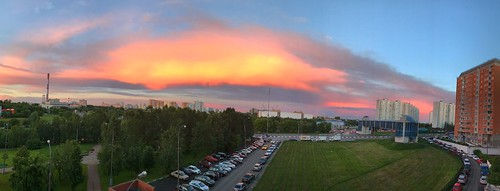 russia town cloud sun evening iphone panorama sunset moscow