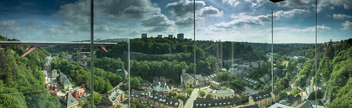 panorama cityskyline luxembourg pfaffenthallift ascenseurpfaffenthal kirchberg cityview