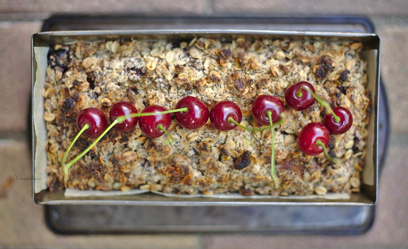 sour cherry-poppy seed cake