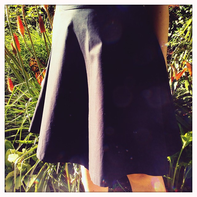 The kind of circle blue skirt