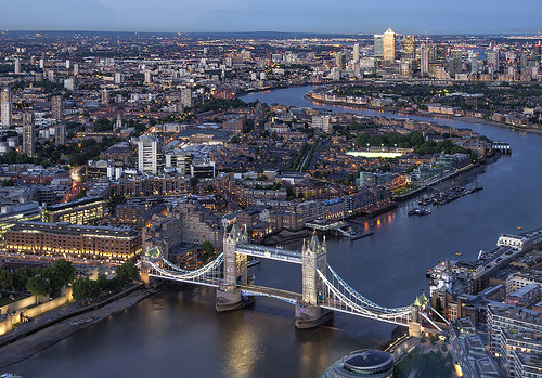 london england uk bluehour dusk twilight towerbridge riverthames architecture