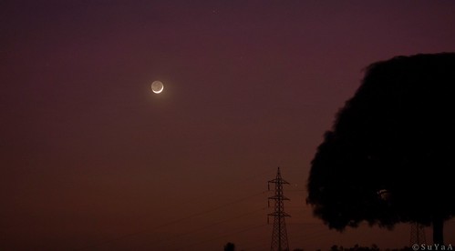 moon moonset crescentmoon luna nikon nikond7200 landscape