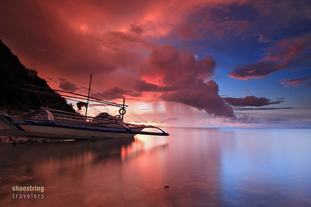 sunset view near Malalison Blue Lagoon Beach Resort