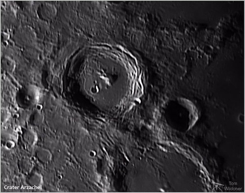 tomwildoner moon crater lunar solarsystem arzachel rim terrace june 2017 canon canon6d meade telescope lx90 zwo asi290mc autostakkert weatherly pennsylvania registax astronomy astrophotography astronomer space nightsky night