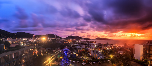 microsoftice stitch panorama sunset patong phuket thailand hotel beach asia travel tourist longexposure wideangle canonphotography