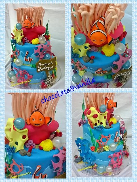 Finding Nemo Themed Cake by Carmen Mio