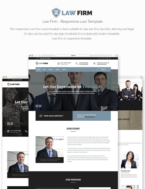 Law Firm Adobe Muse Template - 7