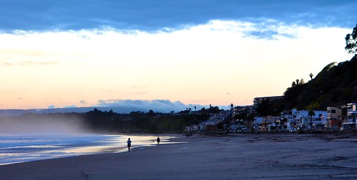 morning walk aptos beach santa cruz california sunrise