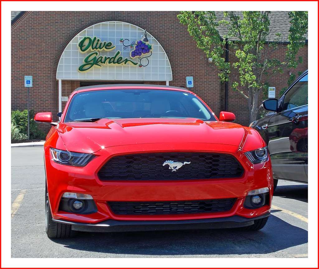 Hot Ford Mustang Owner Dining At Olive Garden Had Sunday Flickr