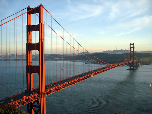sanfrancisco bridge goldengatebridge sunset california usa