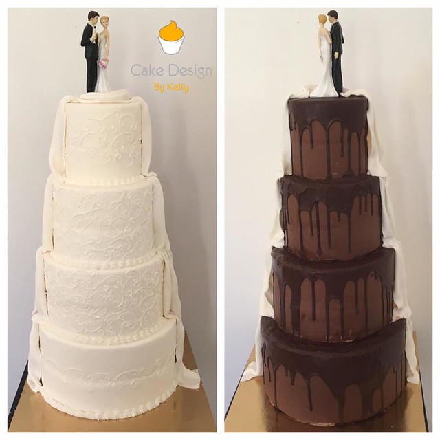 Wedding Cake Chocolate Cascade from Cake design by Kelly
