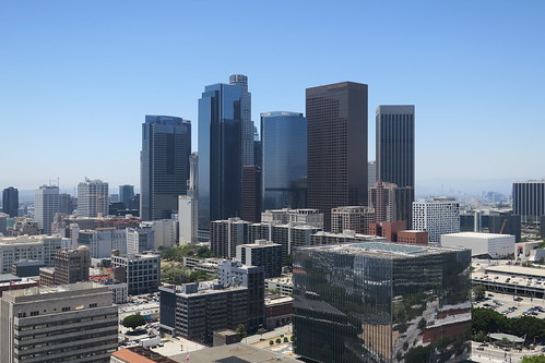 Downtown Los Angeles from City Hall observation deck