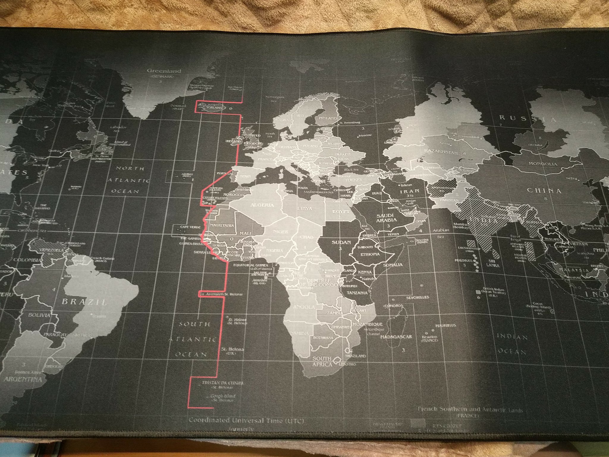 マウス パッド 世界地図 30×70cm ゲーミング 防水 特大 特大 通販