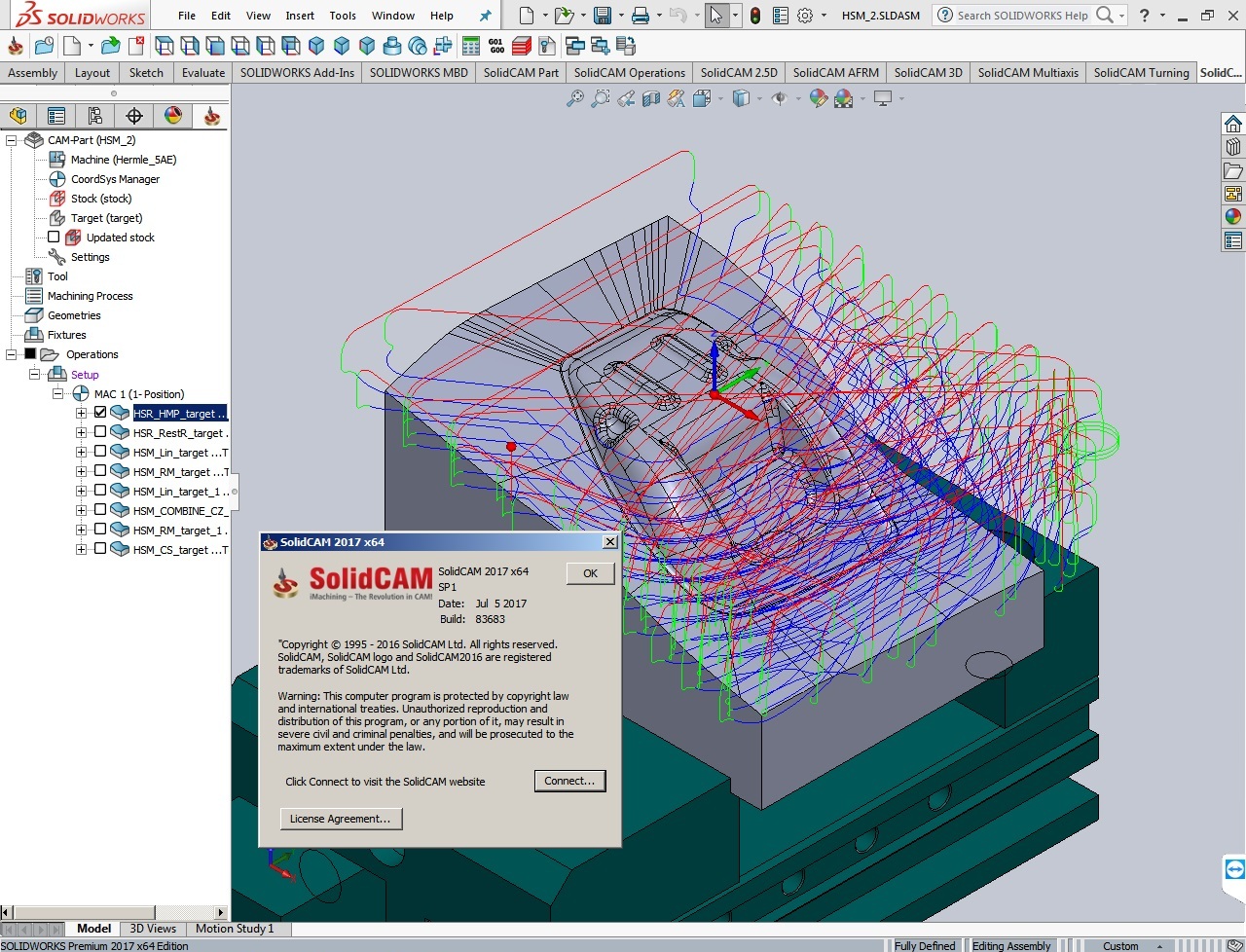 Machining with SolidCAM 2017 SP1 Multilang for SolidWorks 2017
