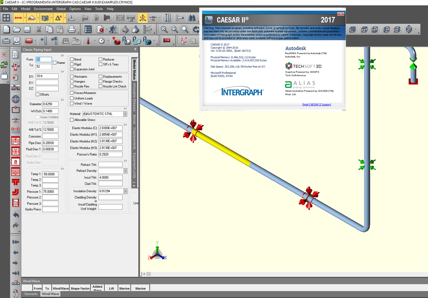 Working with Intergraph CAESARII V2017 build 9.0 with SPLM2012 full