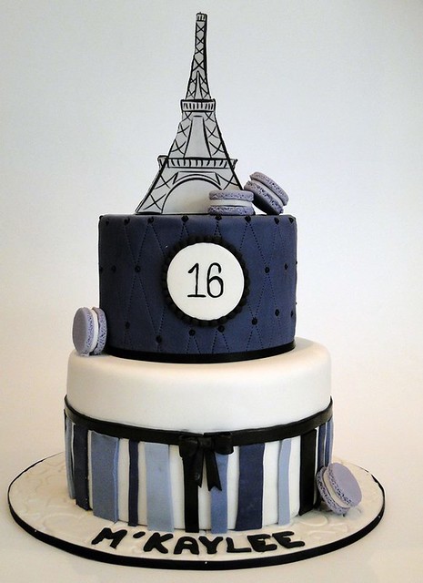 Paris Themed Cake by Just a Slice - Custom Cakes and Cupcakes