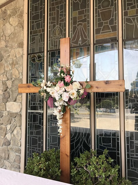 Cross, at entrance of  Church