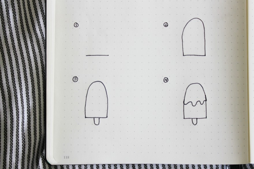 how to draw a popsicle