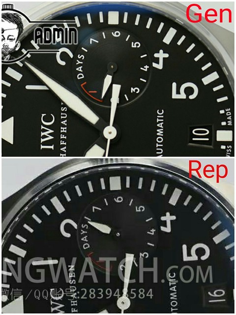 IWC Big Pilot 5009 - REP vs GEN Comparison - Replica Watch Info