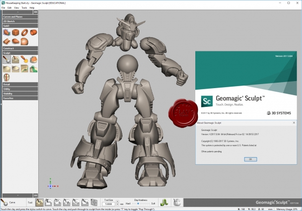 Design with 3D Systems Geomagic Sculpt 2017.0.84 full license