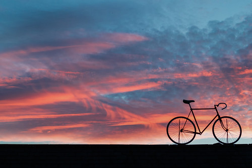 roantrum ticehurst england unitedkingdom gb sunset bike clouds sky mf17