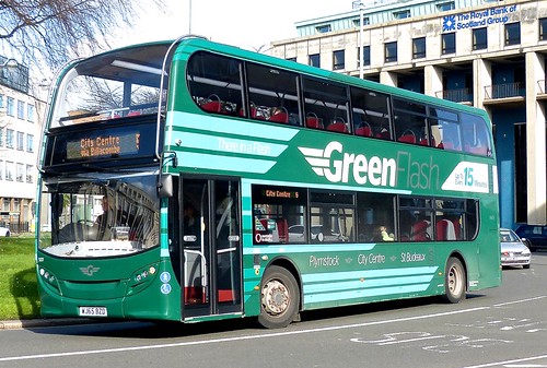 WJ65 BZD ‘Plymouth Citybus’ No. 537 ‘Green Flash’ Alexander Dennis Ltd. E40D on ‘Dennis Basford’s railsroadsrunways.blogspot.co.uk