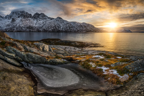 lofoten norway norge nordland fjord sunrise golden morning panorama frozen mountains travel landscape sony a7r a7rii