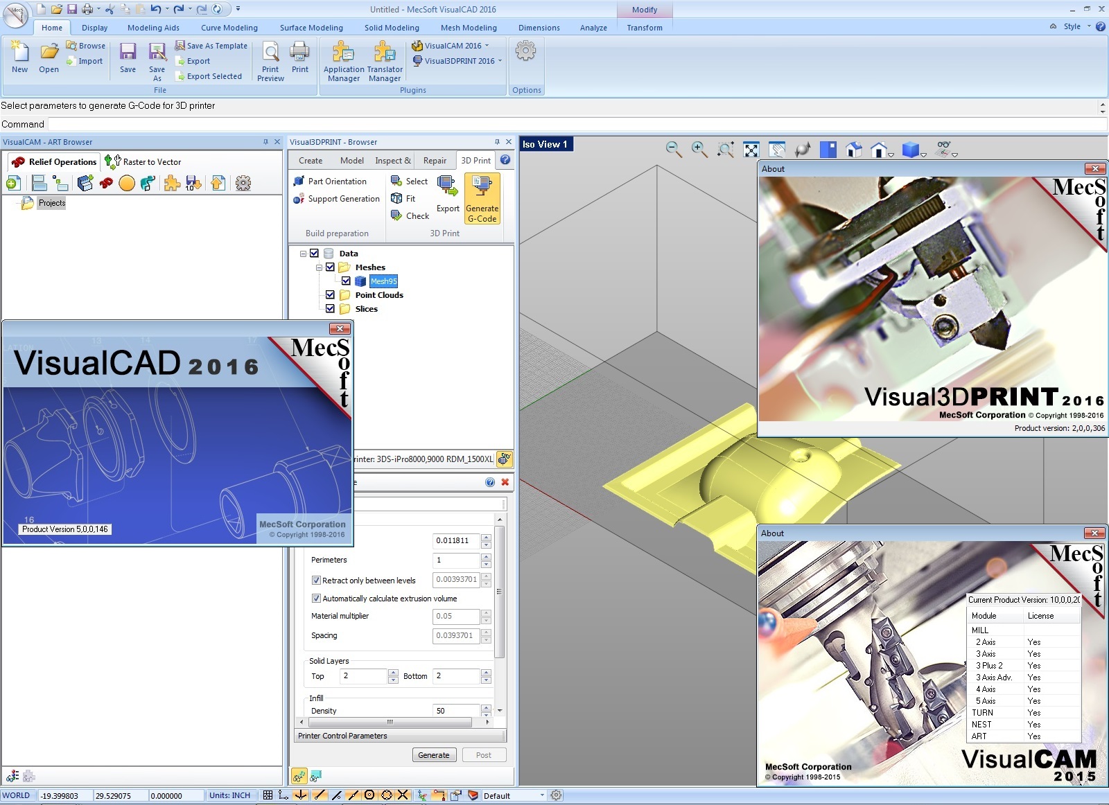 Machining with MecSoft Visual CAD-CAM-3DPrint 2016 v5.0.146 x86 x64 full