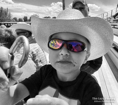 lazy photog elliott photography by cuca ruth selective color grandson sisters graduation worland wyoming cowboy hat four year old 052216cucagraduation