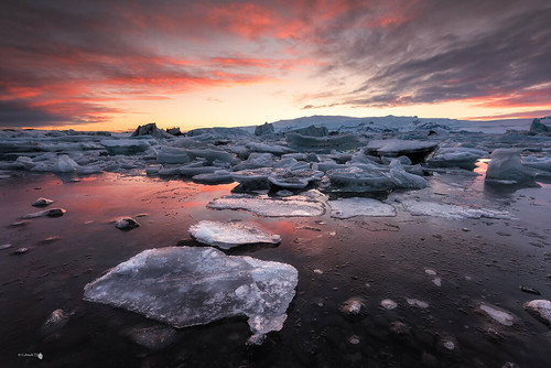 agua longexposure landscape sunset nubes lago islandia color nieve iceland glaciar hielo rocas
