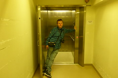 Alex in the KONE elevator