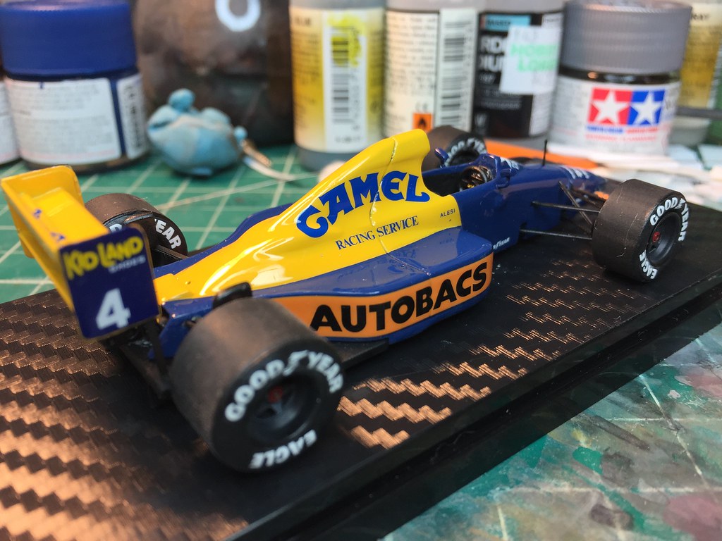 Formula 1 Collection Camel DECALS for the Tyrrell 018 1989 1/43 scale Alesi car 