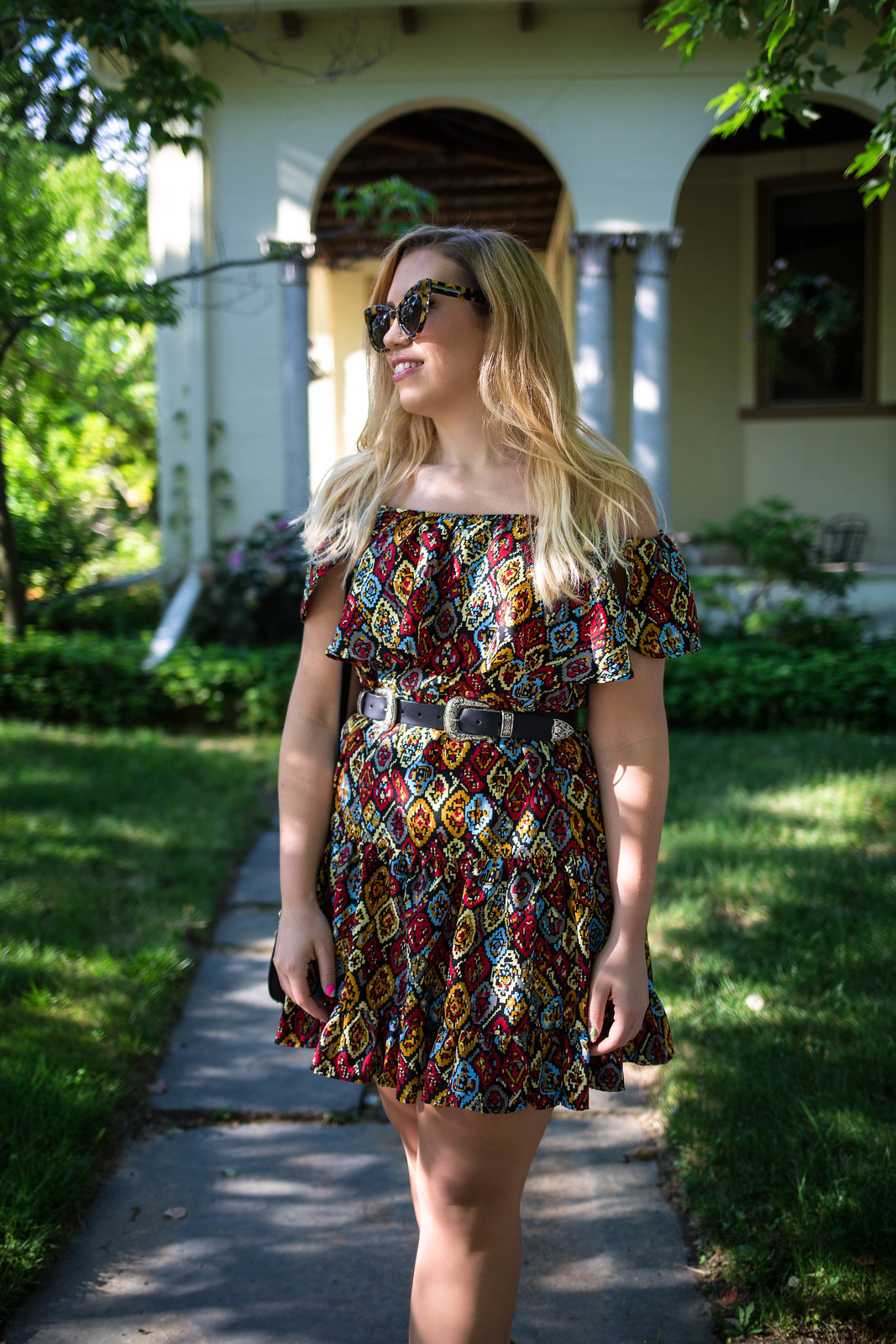 Why Printed Dresses are Better than Solids | Colorful Dress Yellow House Hastings on Hudson New York
