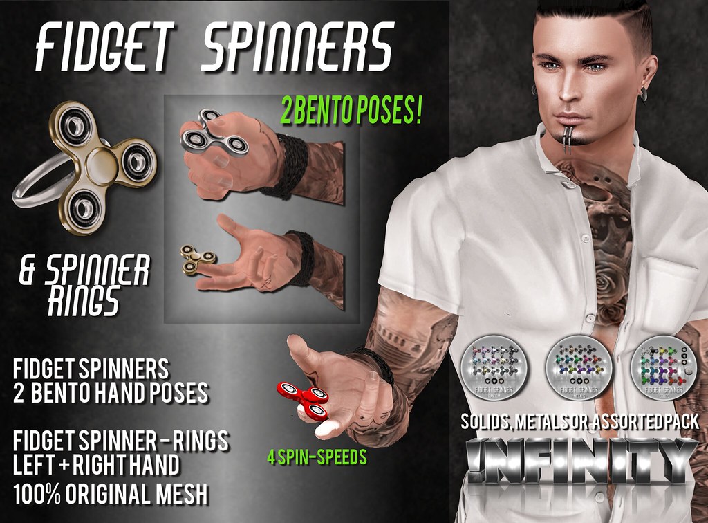 !NFINITY Fidget Spinner & Rings - SecondLifeHub.com