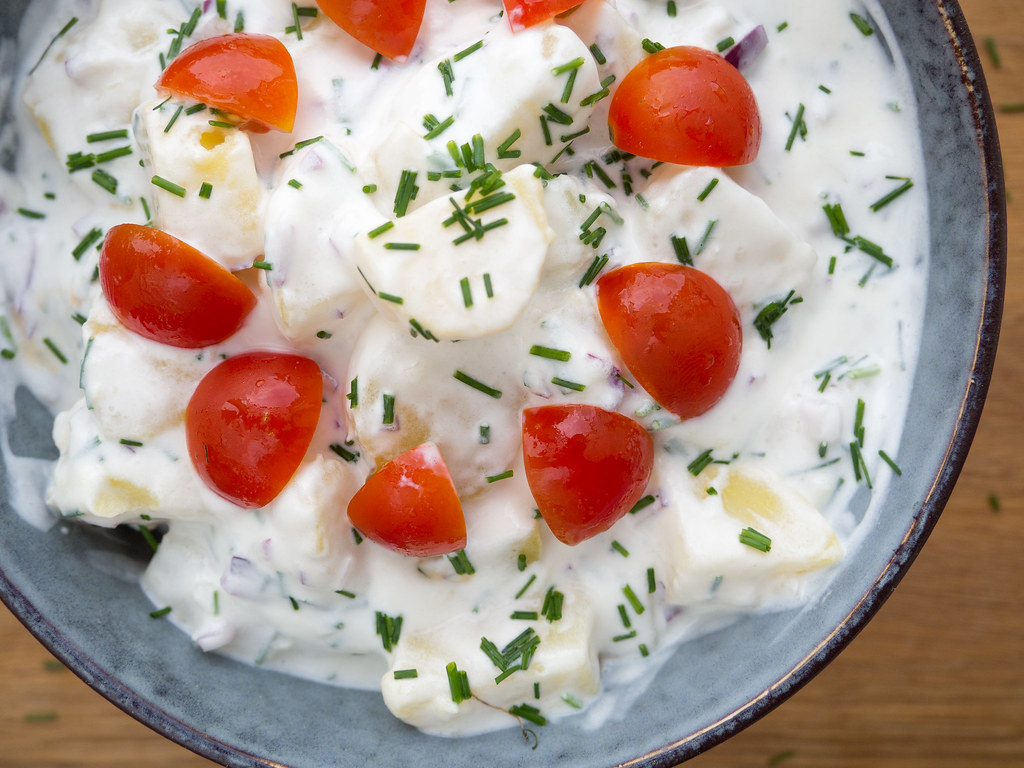 Recipe for Homemade Danish Cold Potato Salad (Kold kartoffelsalat)