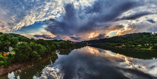ultravividimaging ultra vivid imaging ultravivid colorful canon canon5dmk2 clouds sunsetclouds scenic rural vista spring reflections river rainyday stormclouds landscape lateafternoon pennsylvania pa panoramic