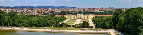 vienna wien österreich austria cityscape panorama schönbrunn palace schloss