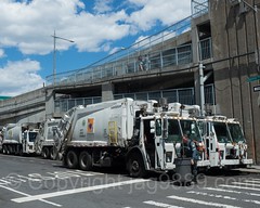 Sanitation Trucks, Port Morris, Bronx, New York City