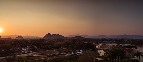 tambonsikham th thailand changwatchiangrai mueangchiangrai sunset sunsets mountain mountains