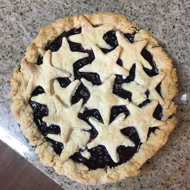 Happy 4th of July Blueberry Pie