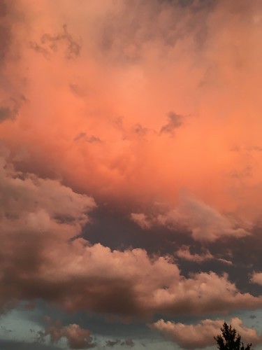 orange rouge provence sunset coucher cloud nuage sky ciel