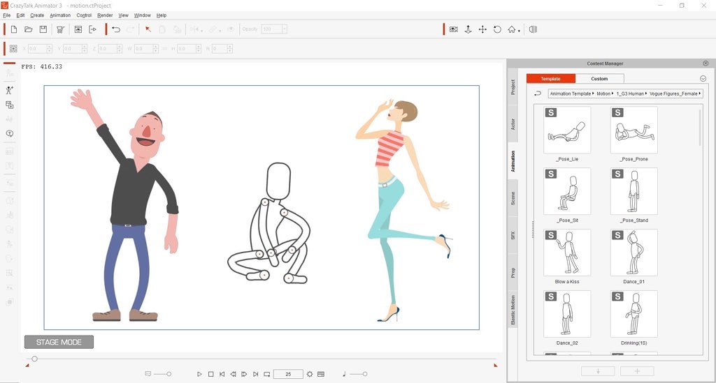 Cartoon Animator .1 - Create animations with modifiable actors and  scenes