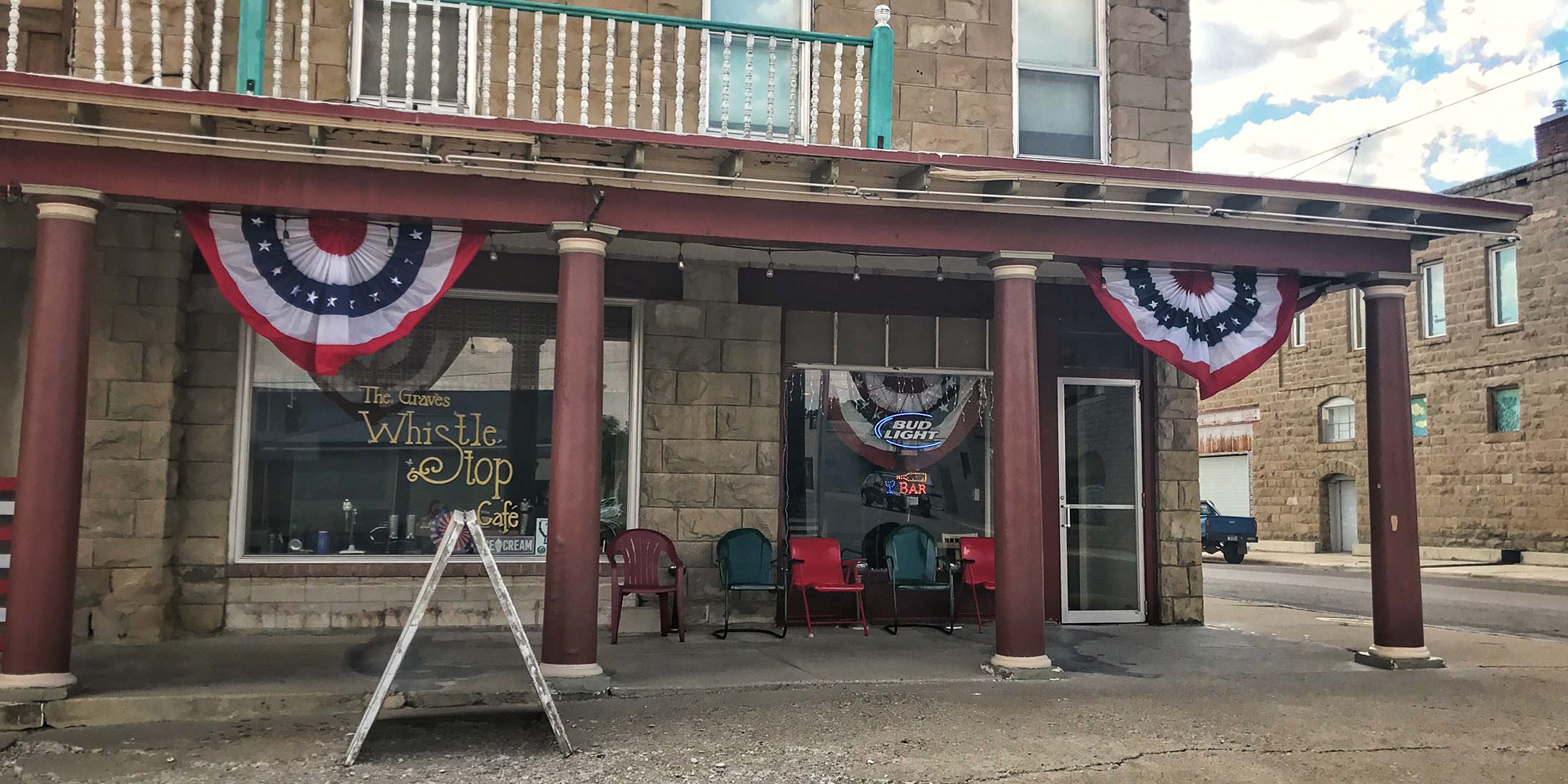 The Graves Whistle Stop Cafe is locally owned and located inside the historic Graves Hotel in Harlowton, Montana on Highway 12 in Wheatland County.