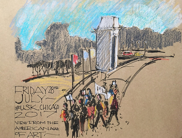 Protest march, Chicago