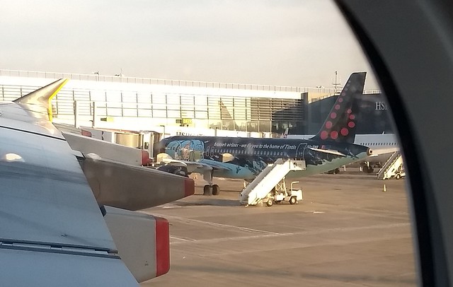 Heathrow: Brussels Airlines Tintin plane
