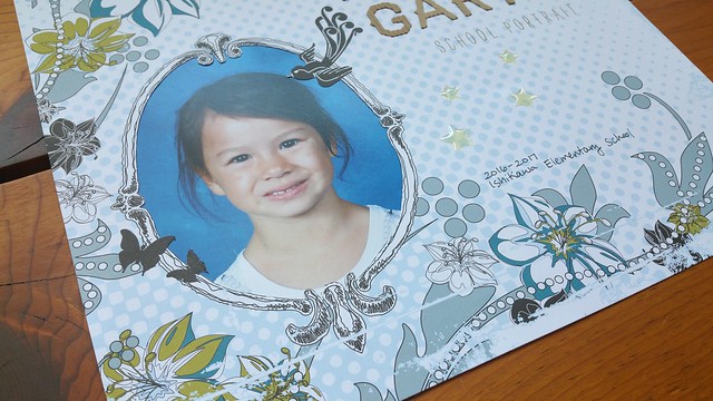 Evelyn's Kindergarten School Portrait Layout | shirley shirley bo birley Blog