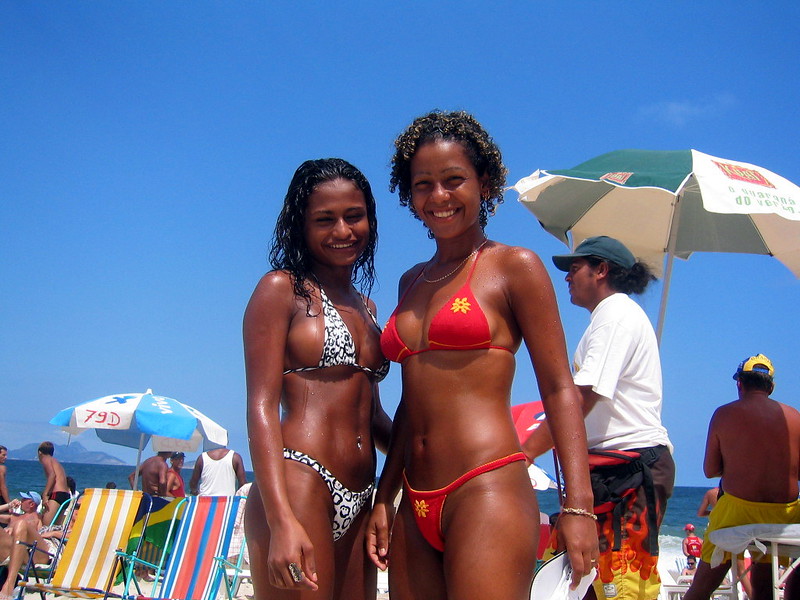 Beautiful girls on Copacabana 