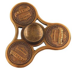 Lincoln cent figet spinner reverse