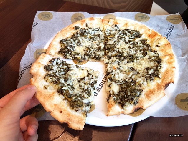 Spinach with Cheese Manakeesh