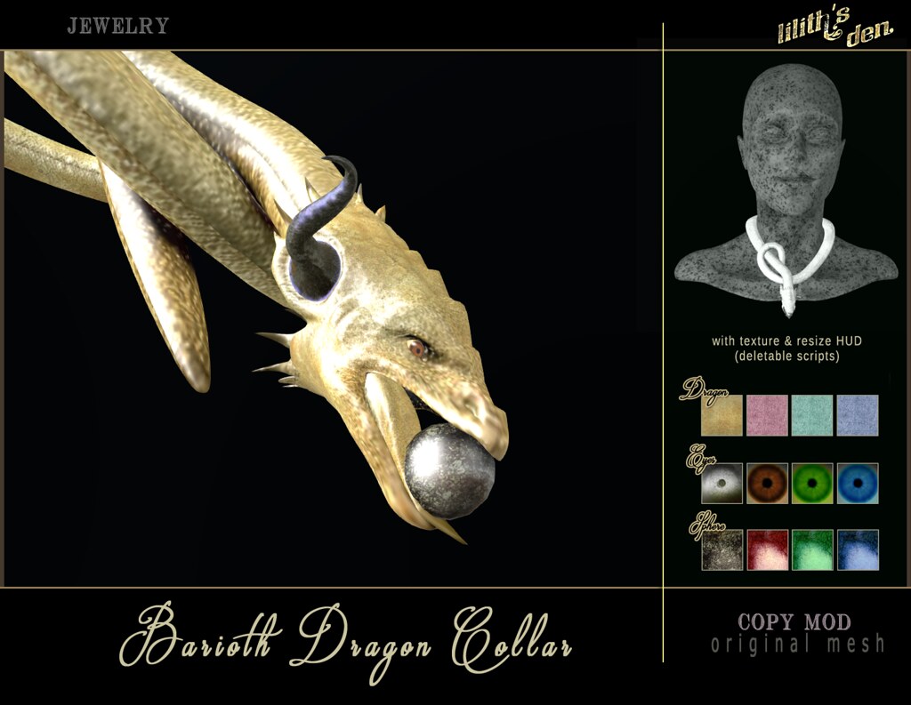 LD Barioth Dragon Collar - SecondLifeHub.com